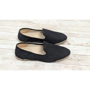 Tahari Bertilla Womens 6.5M Black Brown Slip On Shoes Leather Almond Toe